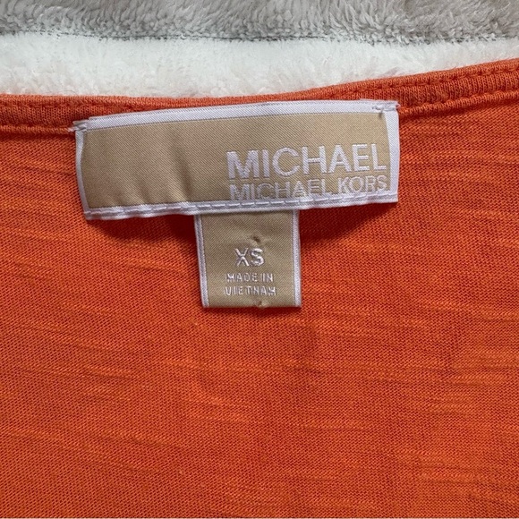Michael Kors Sleeveless Blouse Tank Top Orange Womens XS - Picture 3 of 7